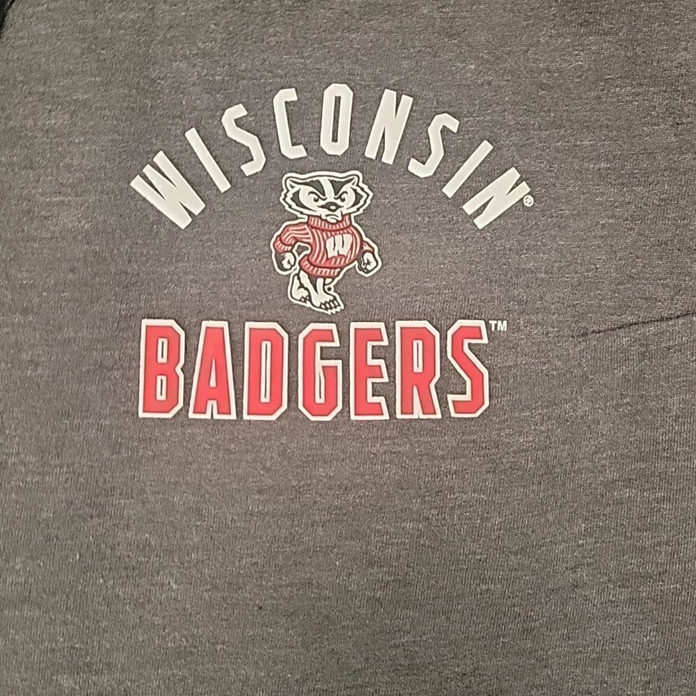 BOXSEAT unisex Wisconsin Badger Grey Sweatpants (Size M) - Picture 2 of 4